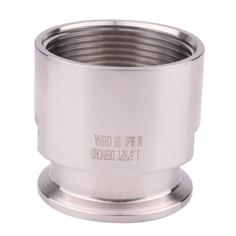 DERNORD 1.5'' Tri clamp Adapter to 1.5 inch FNPT Thread Ferrule Sanitary Pipe Fitting - Image 2